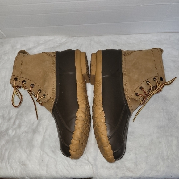 Cabela's Men's "Steel Shank" Leather Upper Duck Work Boots Men's Size 10 - Picture 9 of 12